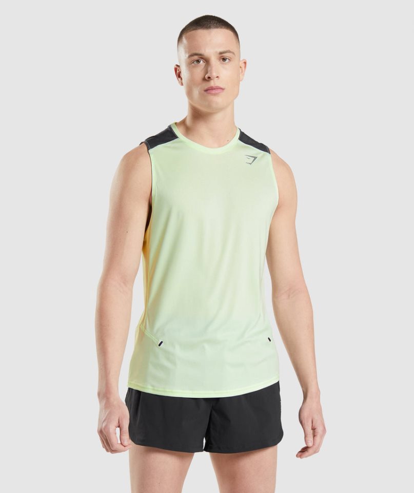 Men\'s Gymshark Speed Evolve Tanks Mint | CA N1A80D